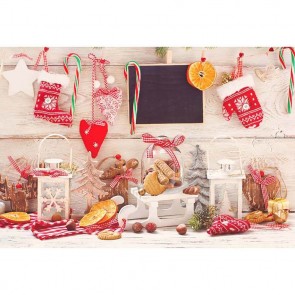 Christmas Photography Backdrops Christmas Gloves Christmas Candy Canes Food Background