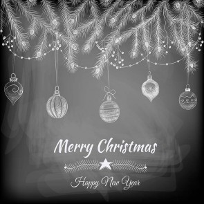 Christmas Photography Backdrops Hand Drawn Christmas Lantern Blackboard Background For Children