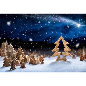 Christmas Photography Backdrops Christmas Ornaments Snowflakes Snowy Night Background