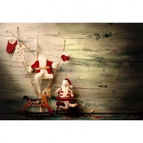 Christmas Photography Backdrops Christmas Clothes Christmas Hobbyhorse Wood Wall Background