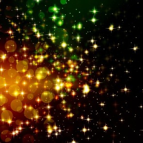 Photography Backdrops Green Yellow Stars Sequin Black Background