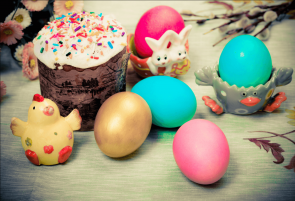 Bakery Photography Background Easter Eggs Backdrops For Photo Studio