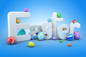 Easter Eggs Photography Background Cerulean Backdrops For Photo Studio