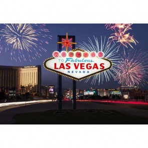 Las Vegas Photography Backdrops Fireworks City Buildings Background