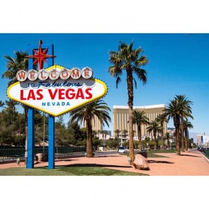 Las Vegas Photography Backdrops Blue Sky Palm Trees Background