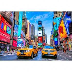 Photography Backdrops Blue Sky Las Vegas Yellow Cars Background