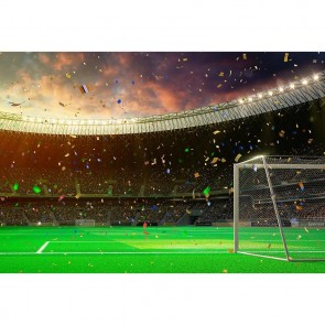 Sport Photography Background Victory Football Field Sunset Backdrops