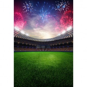 Sport Photography Background Foreworks Football Field Backdrops