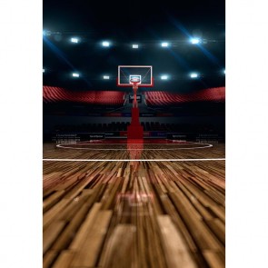 Photography Backdrops Red Basketball Stands Sport Background