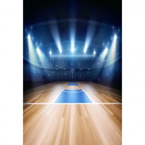 Photography Backdrops Blue White Lights Basketball Courts Sport Background