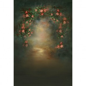 Photography Background Pink Flower Roses Oil Painting Backdrops