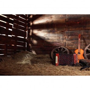 Western Photography Background Warehouse Organ Guitar Backdrops