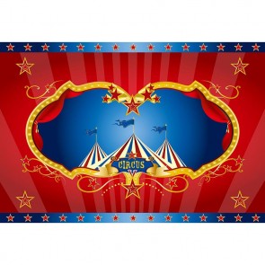 Photography Backdrops Circus Custom Tent Red Blue Background