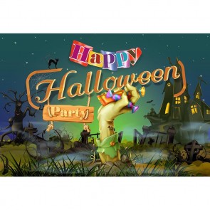 Photography Backdrops Dead Man Castle Cemetery Halloween Background