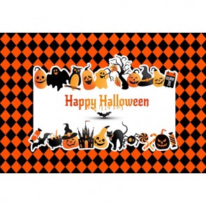 Halloween Photography Background Cartoon Happy Halloween Backdrops