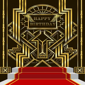 Red Carpet Photography Background Happy Birthday Backdrops