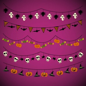 Photography Background Candy Ghost Halloween Pink Backdrops