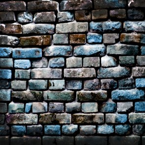 Photography Backdrops Blue Grey Stone Brick Wall Background
