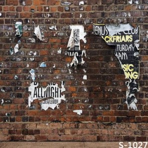 Photography Backdrops Black Brick Wall Broken Posters Background