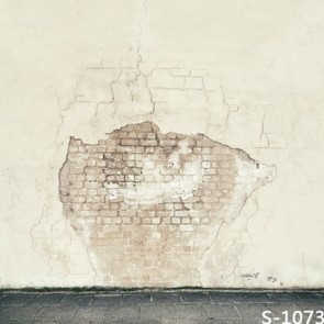 Photography Background White Grunge Dilapidated Brick Wall Backdrops
