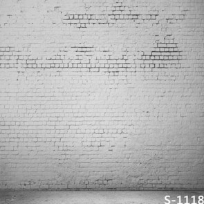 Photography Background White Brick Wall Floor Backdrops For Photo Studio