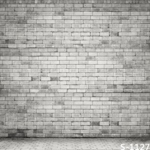 Photography Background White Flat Brick Wall Backdrops For Photo Studio