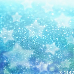 Photography Backdrops Star Raindrops Bokeh Blue Background