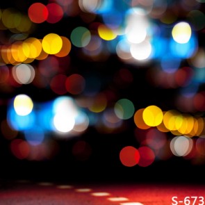 Photography Background Street Lamp Color Light Spots Bokeh Backdrops