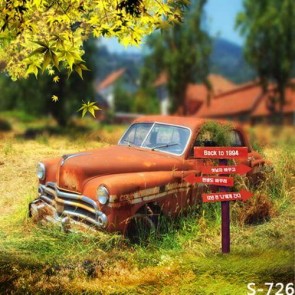 Photography Background Brown Red Car Backdrops For Photo Studio