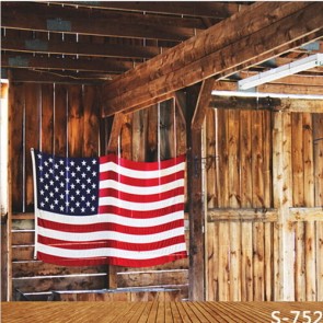 Photography Background American Flag Chalet Patriotic Backdrops