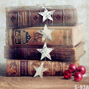 Photography Backdrops Old Books Back To School Wood Floor Background